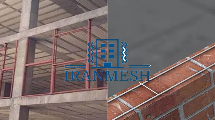 کنترل ترک دیوار با میلگرد بستر و والپست
